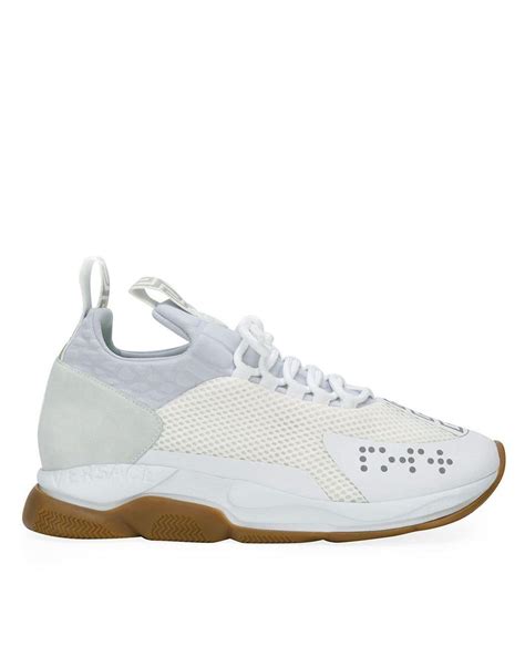 Versace Chain Reaction Sneakers in White for Men - Save 73% - Lyst