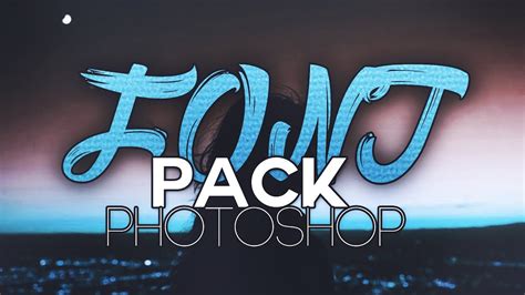🔥 Font Pack Photoshop [FREE Download] - Photoshop | FOR 1,5K Subscribers 🔥 - YouTube