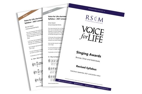 Voice for Life and Singing Awards | RSCM