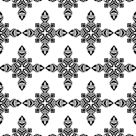 Premium Vector | Geometric cool abstract floral pattern