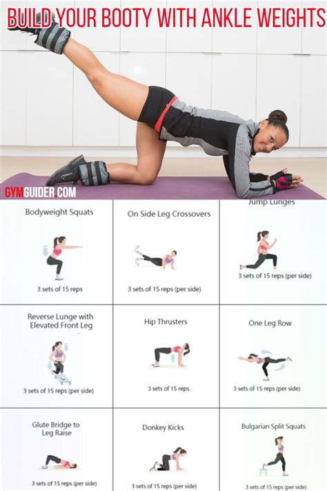 A Full Home Booty Workout With Ankle Weights To Really Strengthen And ...