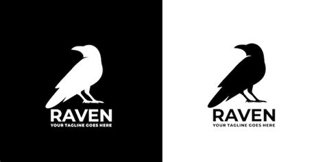 Premium Vector | Raven logo vector