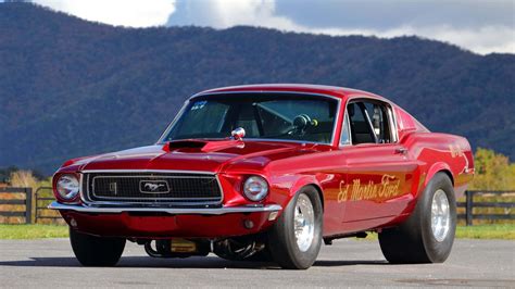 1968, Ford, Mustang, Race, Car, Red Wallpapers HD / Desktop and Mobile ...