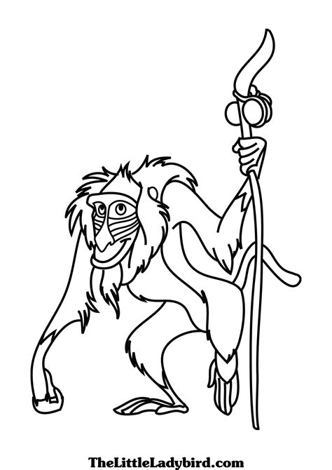 13+ Rafiki Lion King Drawing Easy