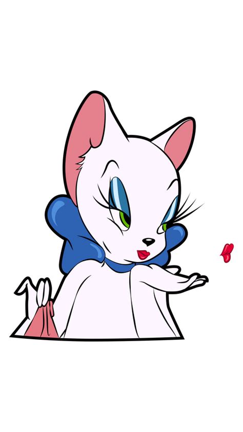 Tom and Jerry Toodles Galore Blow Kiss Sticker | Tom and jerry cartoon, Tom and jerry, Tom and ...