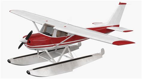 3D model civil floatplane aircraft floats - TurboSquid 1602869