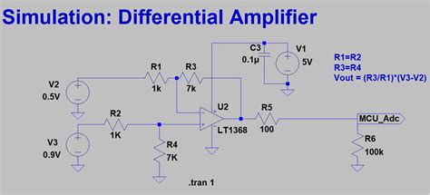 Differential Amplifier Circuit Analysis