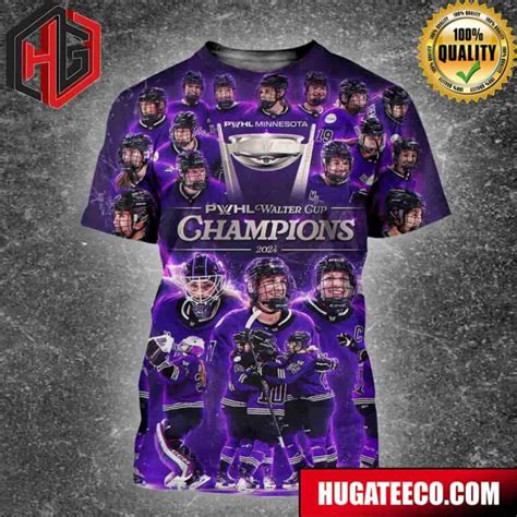 PWHL Minnesota PWHL Walter Cup Champions 2024 T-Shirt - Hugateeco