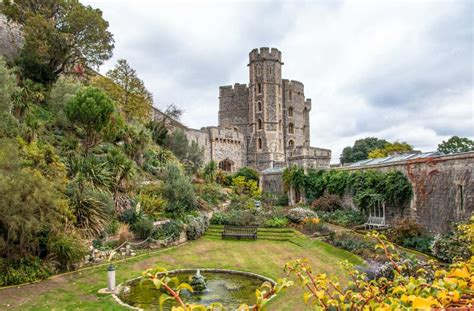 Garden in Windsor Castle, Windsor, England Stock Photo - Image of ...