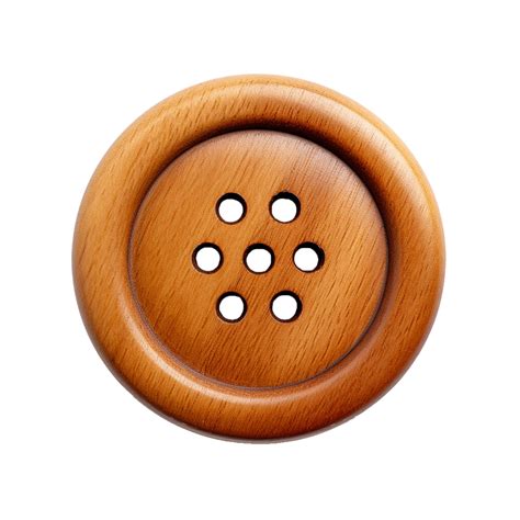 AI generated Round wooden button png isolated on transparent background 36258877 PNG