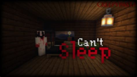 Minecraft Creepypasta : "Can't Sleep" - YouTube