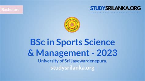 BSc in Sports Science & Management - USJP - 2023