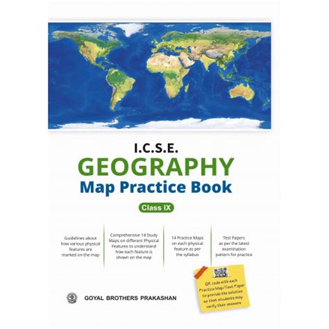 ICSE Geography Map Practice Book Class IX