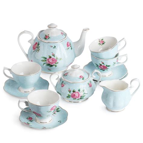 BTäT- Floral Tea Set (Blue) – BTAT