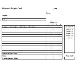 Free Printable and Easy to Make Report Cards for Homeschool Records | Homeschool transcripts ...