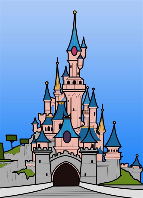 Free clip art of disney castle clipart logo - WikiClipArt