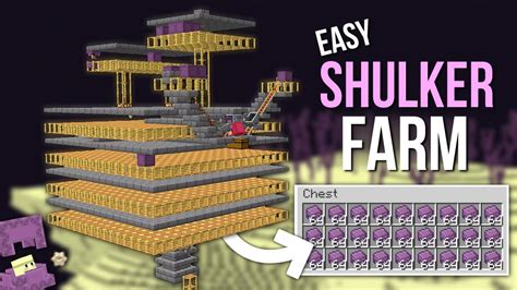 Shulker Farm Schematic Automatic Shulker Farm Tutorial (mine