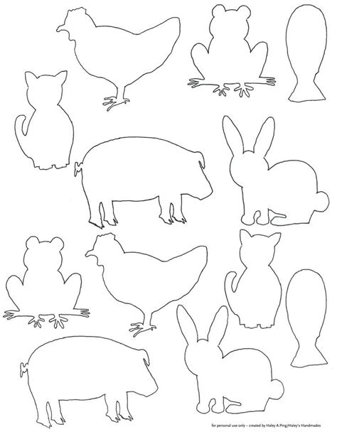 Animal Shapes To Cut Out Coloring Home - Coloring Pages