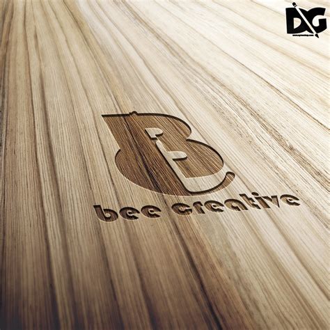 Wood Logo Mockup