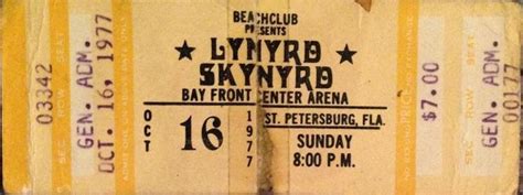 Pin by G Bridgetown on Lynyrd Skynyrd | Concert, Concert tickets, Elvis