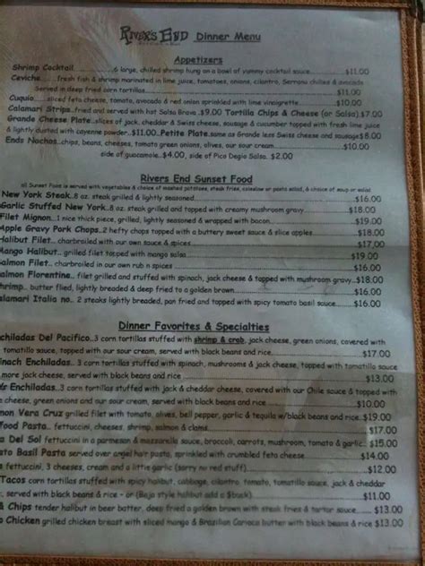 River's End Cafe Menu, Menu for River's End Cafe, Seal Beach, Orange ...