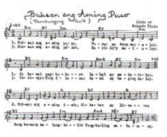 Traditional - Buksan ang aming puso - Free Downloadable Sheet Music