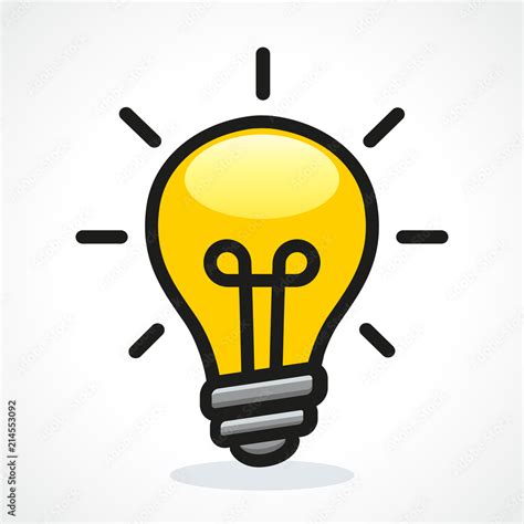 Vector light bulb design icon vector de Stock | Adobe Stock