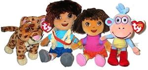 Amazon.com: Dora the Explorer Boots Diego Baby Jaguar Plush Doll: Toys ...