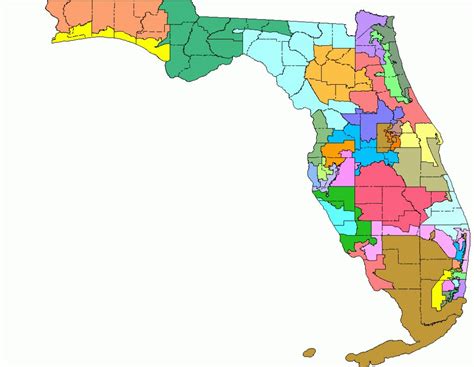 2000 Redistricting - Florida Congressional Districts Map 2018 ...