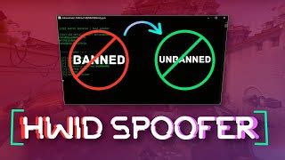 Free Hwid Spoofer How To Remove Hardware Ban Hwid Ban Fix Fortnite Apex Valorant Warzone Antiban ...