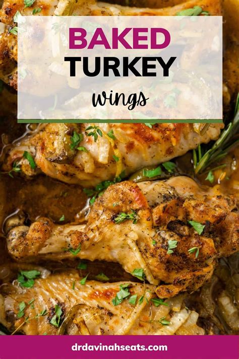 Easy Baked Turkey Wings | Dr. Davinah's Eats