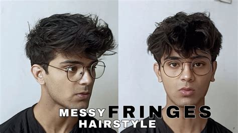 MESSY FRINGES HAIRSTYLE TUTORIAL (without any product) - YouTube