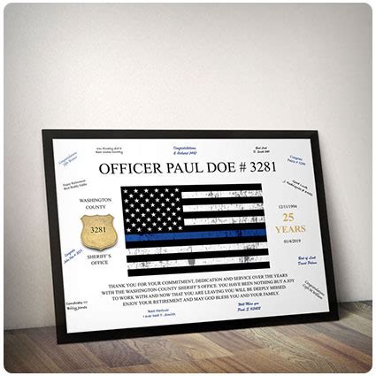 18 Police Officer Retirement Gifts to Thank Them for Their Service ...