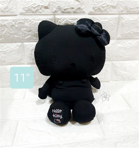 Rare 2-Way Black Hello Kitty Bag Plush, Hobbies & Toys, Toys & Games on Carousell