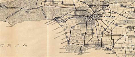 Los Angeles and the San Gabriel Mountains (1915) - the BIG Map Blog ...