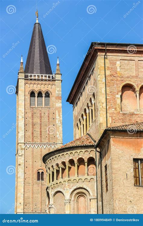 Beautiful Architecture of Parma Cathedral Cattedrale Di Parma in Sunny ...