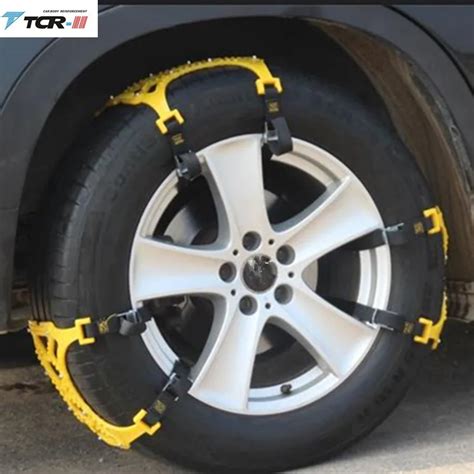 3x TPU Plastic Snow Chains Spikes for Tires Universal Car Tyre Winter ...