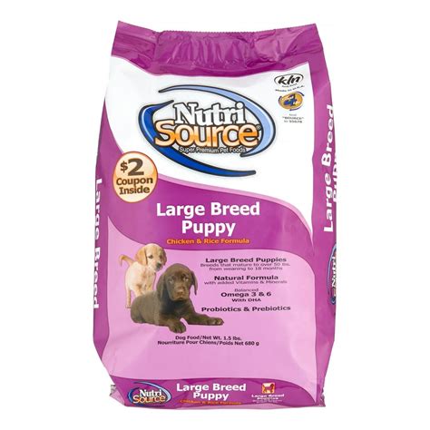 NutriSource Large Breed Puppy Dry Dog Food, 1.5 lb - Walmart.com - Walmart.com