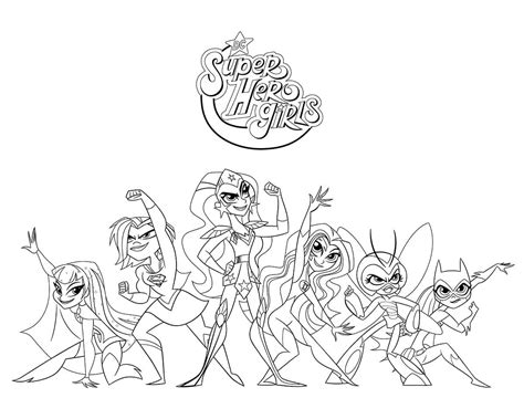 Dc Superhero Girls Coloring Pages