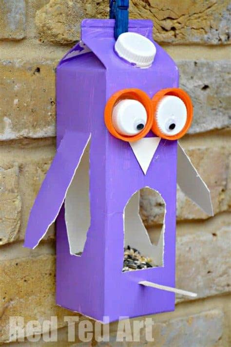 25 Milk Carton Crafts (or Juice / Tetra pack crafts!) - Red Ted Art - Kids Crafts