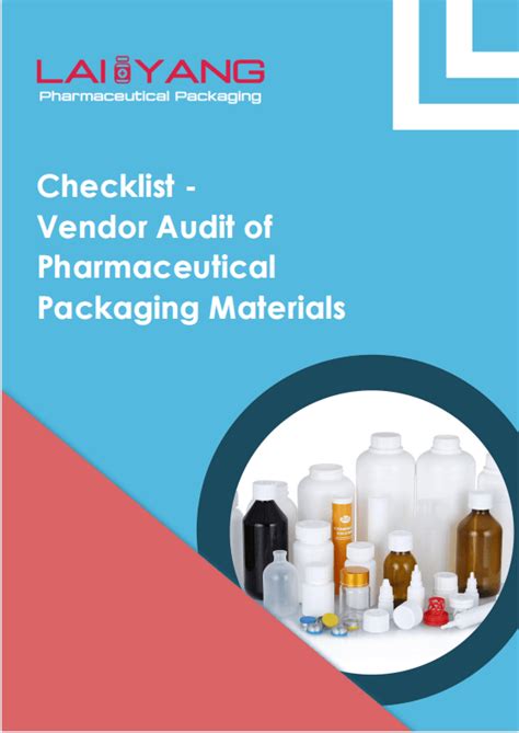 CheckList-Vendor Audit of Pharmaceutical Packaging Materials