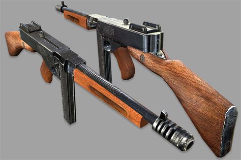 3D model Thompson Submachine Gun VR / AR / low-poly | CGTrader