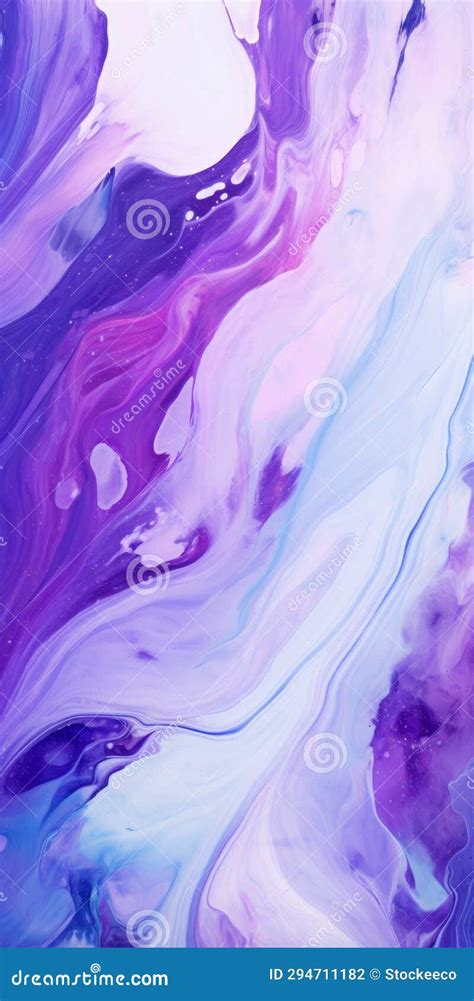 Swirly Abstract Painting Wallpaper in Blue and Purple Stock Illustration - Illustration of ...
