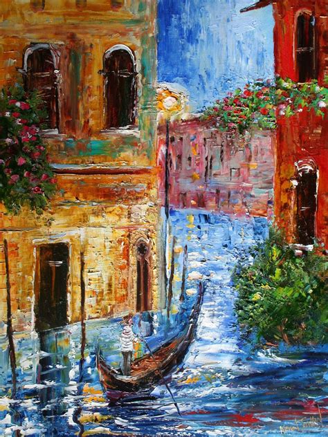 Venice print, Venice art, Venice Print on canvas, made from image of past Original painting by ...