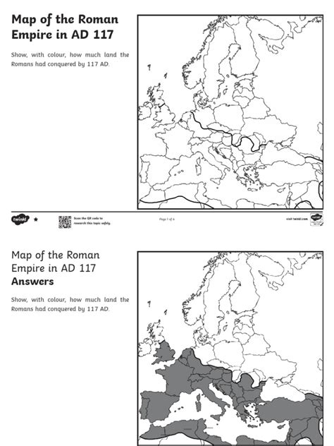 t2 H 285 Spread of The Roman Empire Map Worksheet - Ver - 8 | PDF | Europe