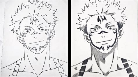 How To Draw Ryomen Sukuna From Jujutsu Kaisen Ryomen Sukuna Drawing ...