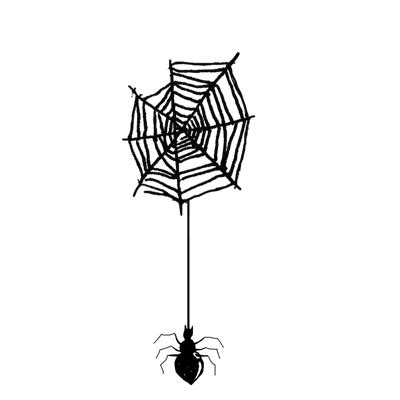 Spider Web Halloween Sticker - Clip Art Library