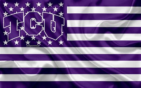 TCU Horned Frogs, American football team, creative American flag ...