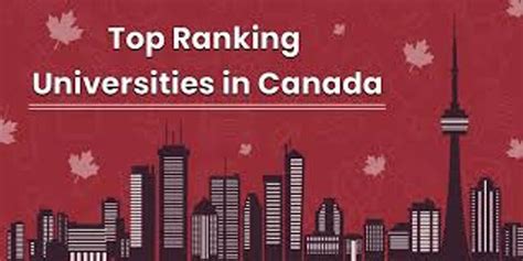 List of Top Ranking Universities in Canada