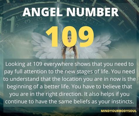 Angel Number 109: Meaning And Symbolism - Mind Your Body Soul